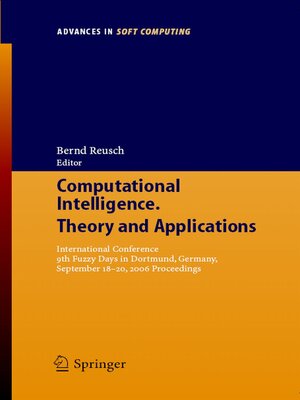 cover image of Computational Intelligence, Theory and Applications